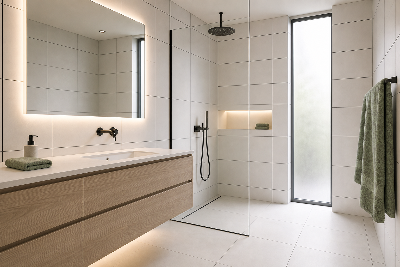 Bagno minimalista spa
